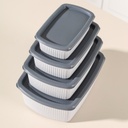 SET 4 BOITES ALIMENTAIRE PLASTIQUE (250 / 500 / 750 / 1250 ML)