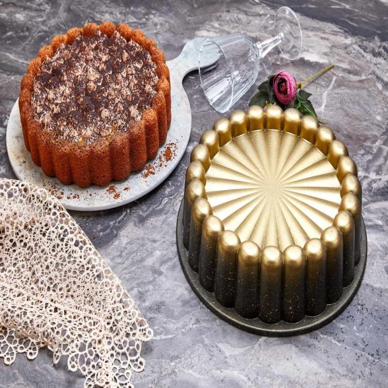 MOULE GATEAU GRANIT 26 CM MODELE OR