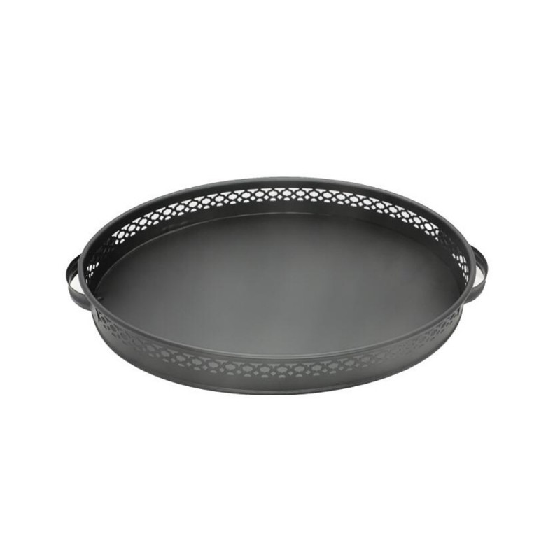 PLATEAU DECO METAL 37X27X5 CM (NOIR)