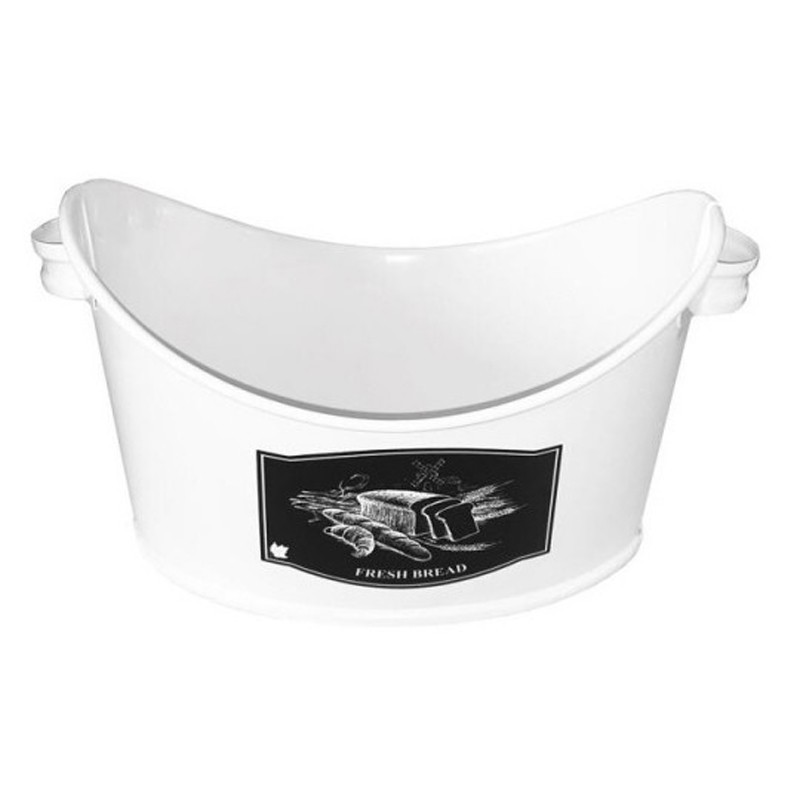 PANIER DECO METAL 23X18X12 CM (BLANC)