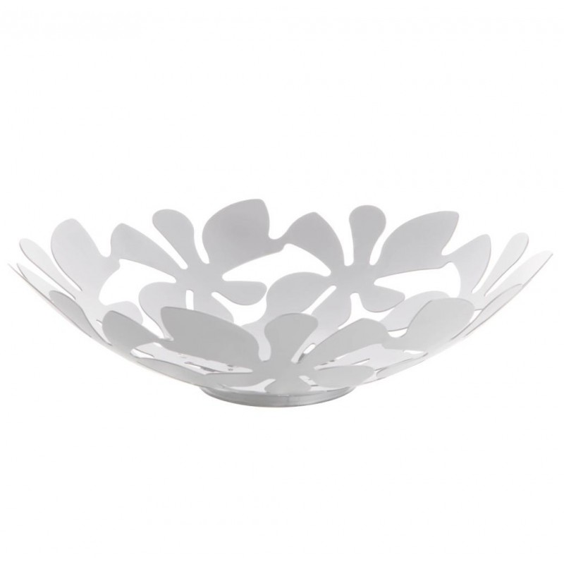 PANIER A FRUIT METAL 30 CM (BLANC)