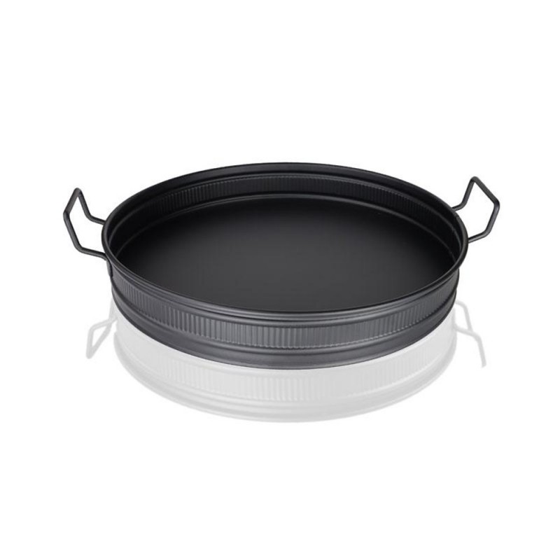 PLATEAU DECO METAL 38 CM (NOIR)