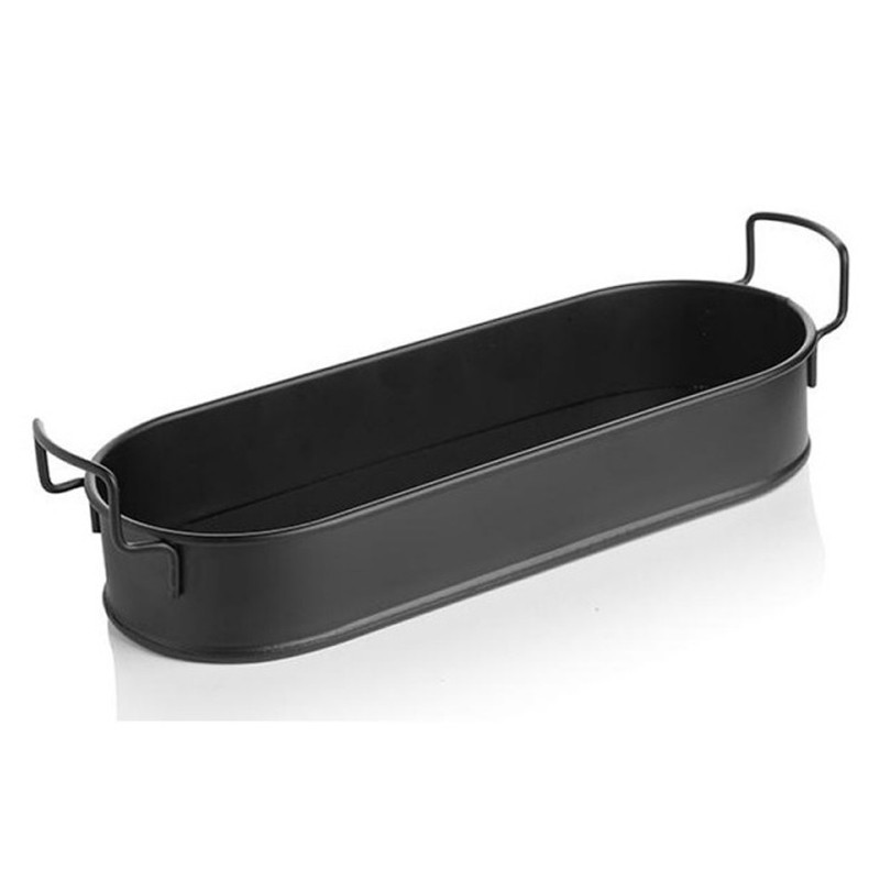 PLATEAU SNACK METAL 35X13X5 CM (NOIR)