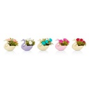 FLEUR  DECO CYGNE MAGNETIQUE  MIX ROSE/LILA/BLEU/BLANC