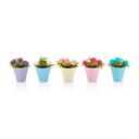 FLEUR  DECO MAGNETIQUE MIX ROSE/LILA/BLEU