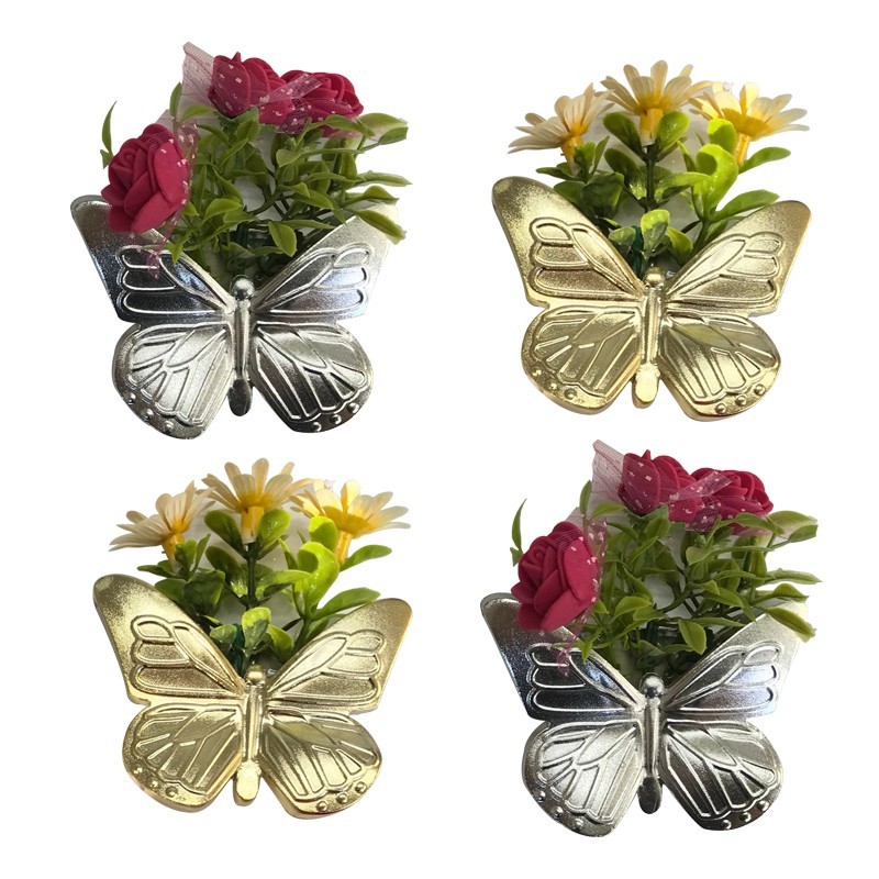 FLEUR DECO MAGNETIQUE OR/ARGENT