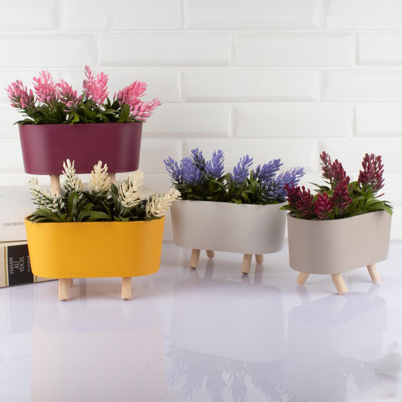 POT FLEUR DECO 15 CM X 15 CM MIX
