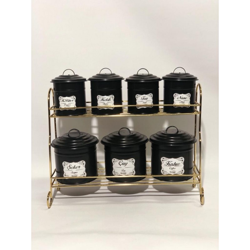 SET RANGE EPICES METAL 7 PIECES