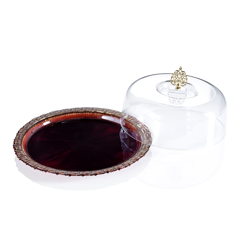 BOITE GATEAU 33CM ROUGE/OR/ROSE/NOIR