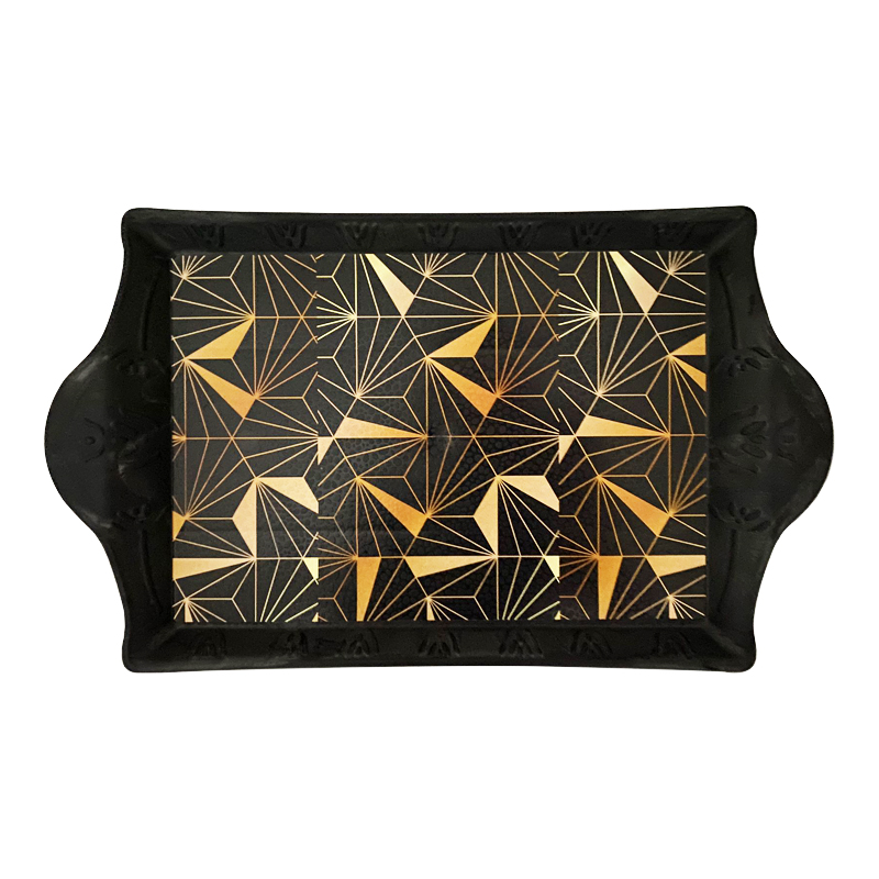 PLATEAU DECO  42 X 25 CM NOIR DESIGNS