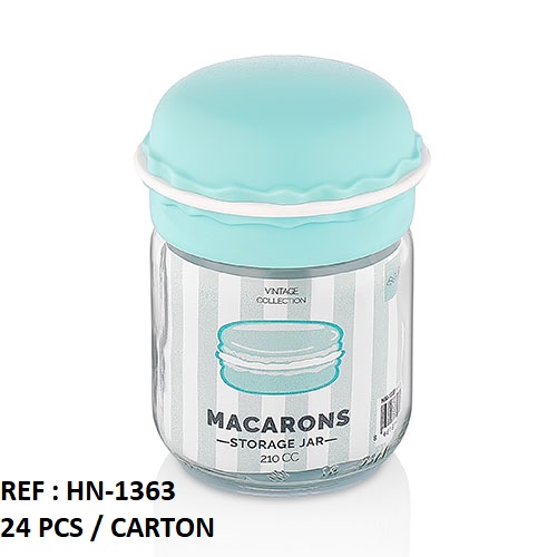 POT MACARON 210 CC  VERRE