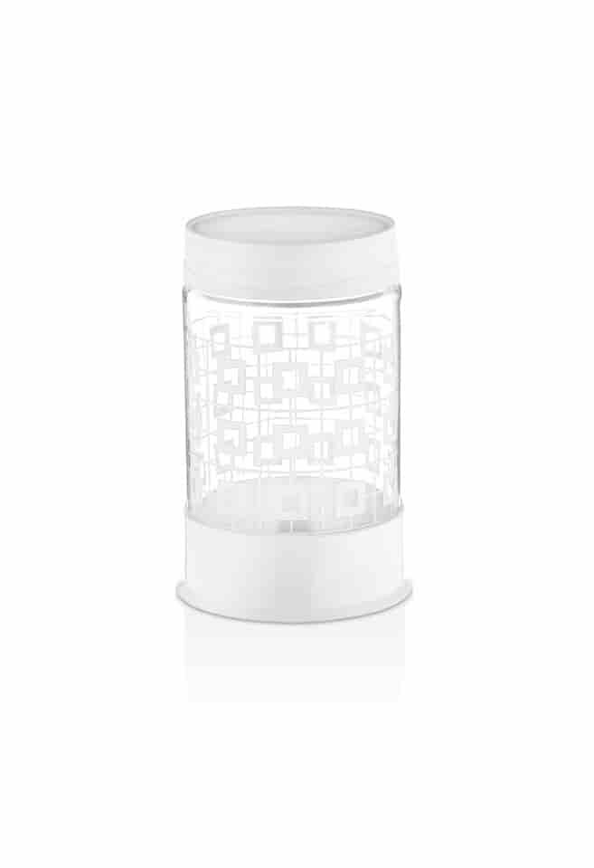 POT DESIGN BLANC VERRE 600 CC