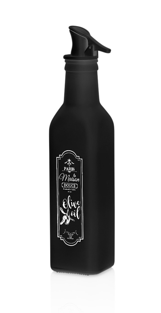 BOUTEILLE HUILE 250 CC EN VERRE COULEUR NOIR