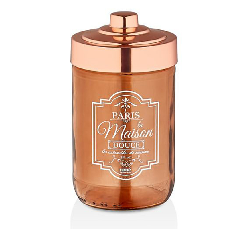 POT VERRE DESIGN OR ROSE 660 CC