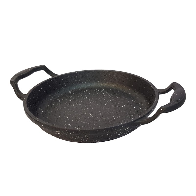 POELE 20 CM GRANIT POIGNEES + SILICONE AVEC BOITE 18 CM