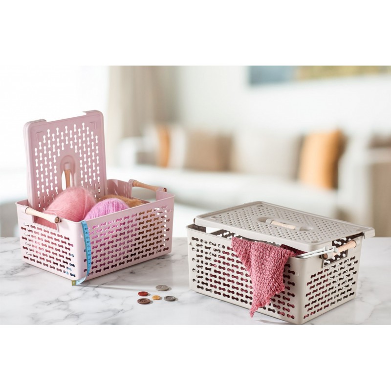 RANGEMENT AVEC COUVERCLE 24.5X36X16 CM