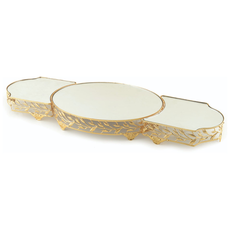 SET 3 PLATEAU DECO 84 CM OR