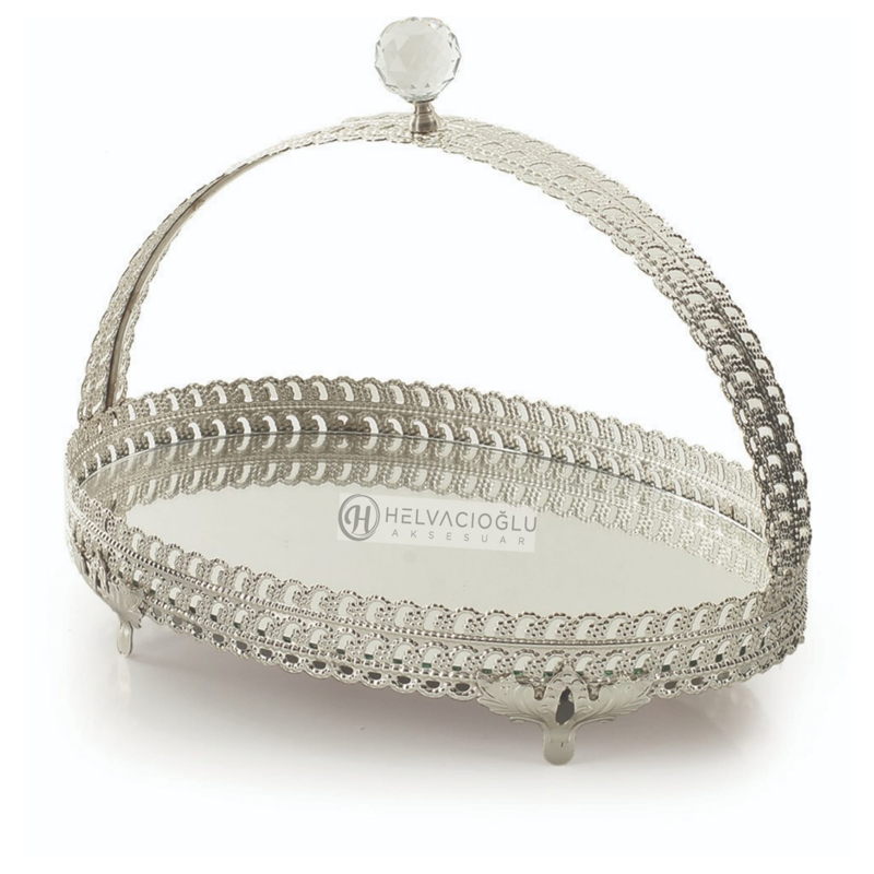 PLATEAU DE PRESENTATION 20X27CM ARGENT