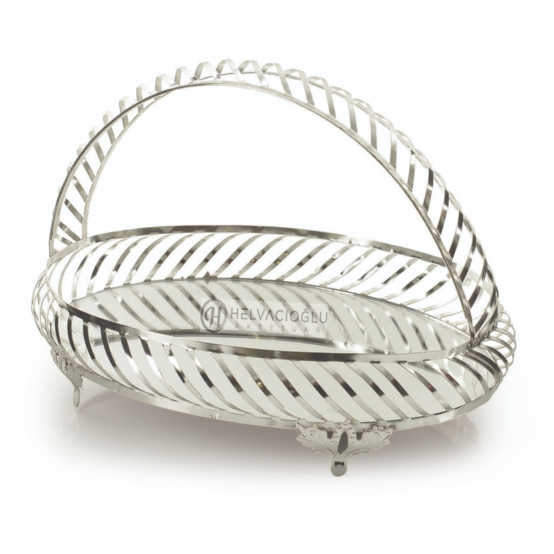 PLATEAU DE PRESENTATION 20X27CM ARGENT