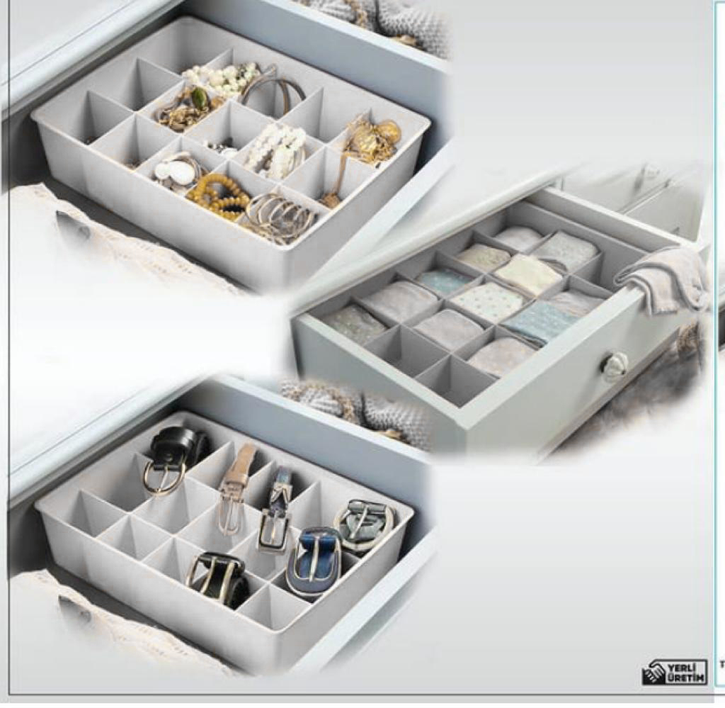 RANGEMENT TIROIR XL 15 COMPARTIMENTS
