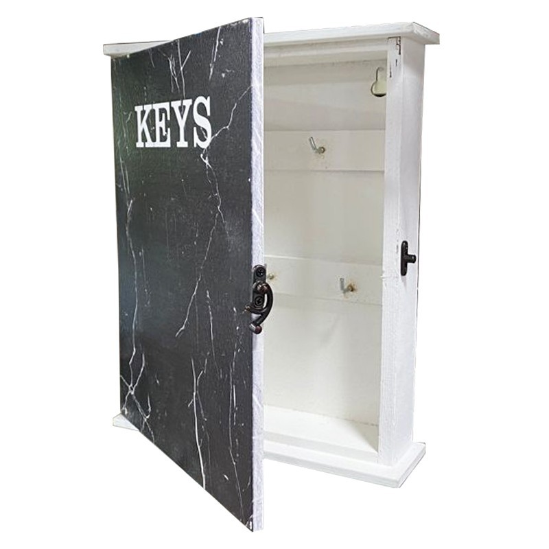 PORTE CLES MURAL - 25 X18 CM EN  BOIS
