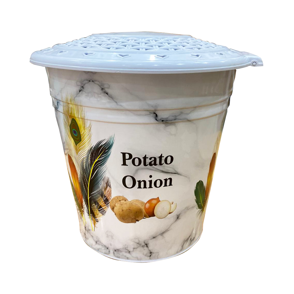 PANIER OIGNON/PATATE 24X21 CM BLANC