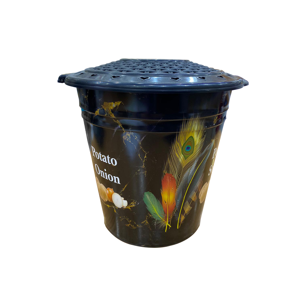 PANIER OIGNON/PATATE 30X25 CM NOIR