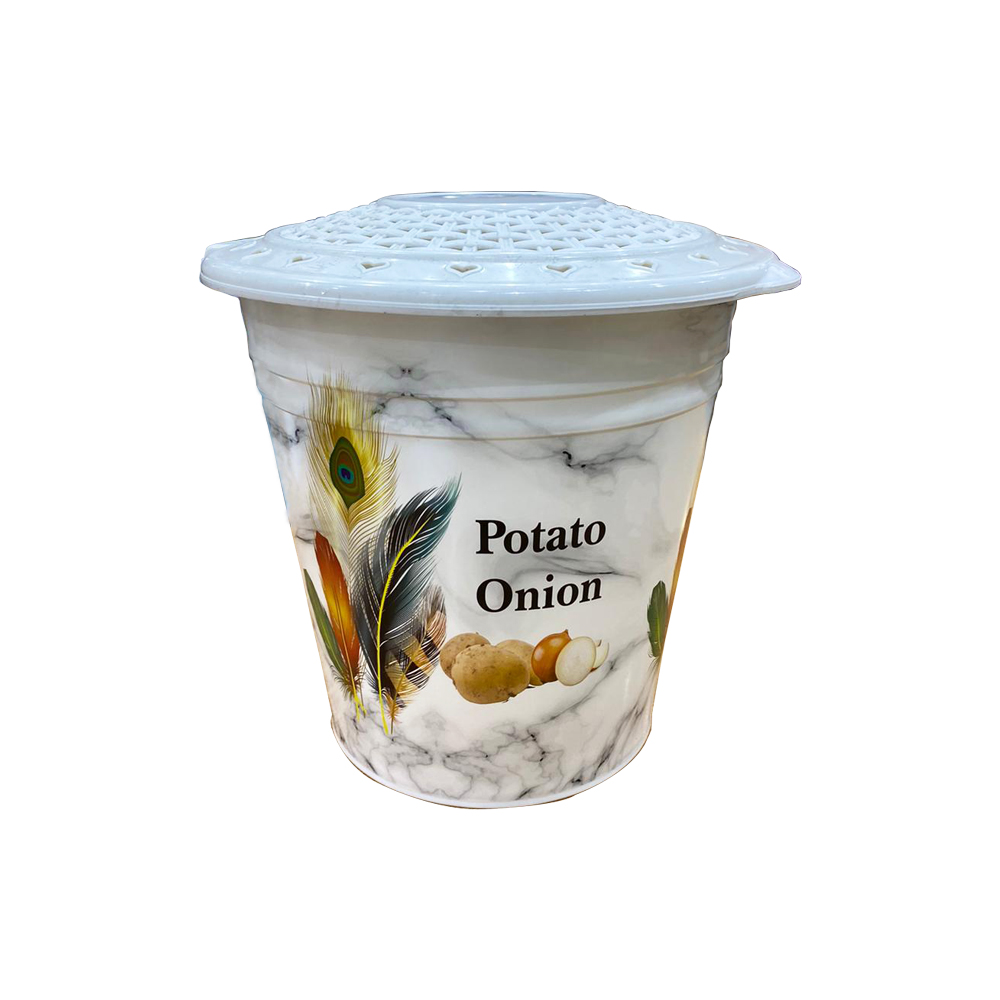 PANIER OIGNON/PATATE 30X25 CM BLANC