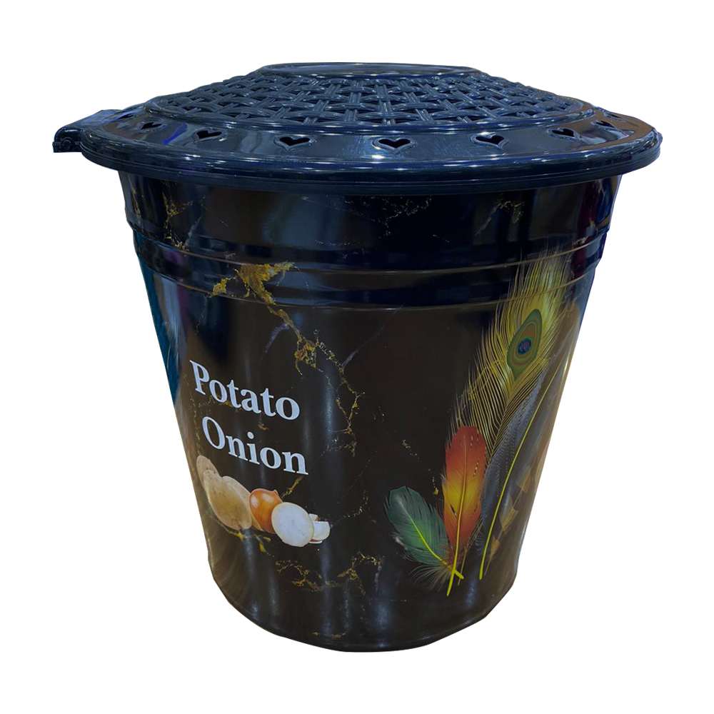 PANIER OIGNON/PATATE 32X29 CM NOIR
