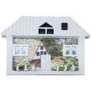 PORTE CLES PLASTIQUE BLANC 29X20X3 CM MIX BLEU/VERT/ROUGE