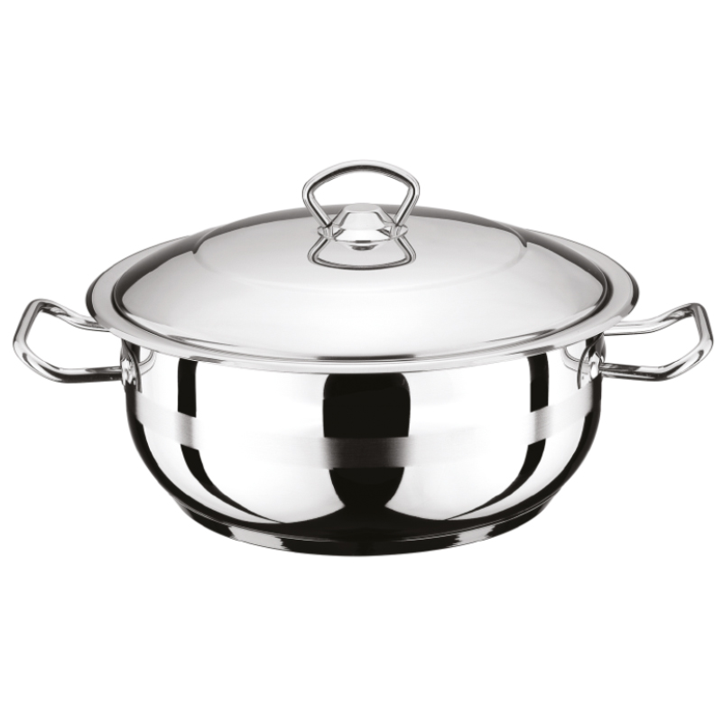 FAITOUT SHALLOW 30 CM COUVERCLE INOX