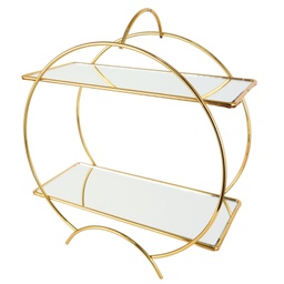 [153.ROTA.1815] PLATEAU DE PRESENTATION 2 NIVEAUX 36X31X13 CM MODELE OR 