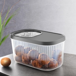 [BRNS.11565] RANGEMENT ALIMENT SEC 7,5 LITRES MIX GRIS/BLANC/BEIGE