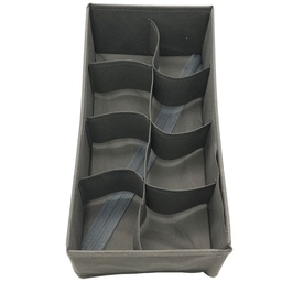 [GU02-005] RANGEMENT VETEMENTS 32X16X10 CM MIX GRIS / BEIGE