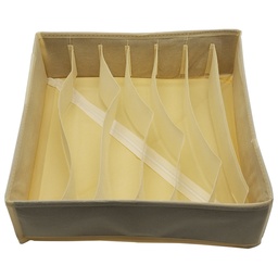 [GU02-006] RANGEMENT VETEMENTS 32X32X10 CM MIX GRIS / BEIGE