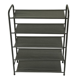 [GU34-004] RANGE CHAUSSURES 5 NIVEAUX METAL + PLASTIQUE 66X25X60 CM