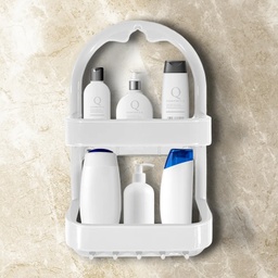 [B015] ETAGERE SALLE DE BAIN 12X27X47 CM BLANC