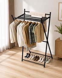 [GU34-103] PENDERIE METAL 130X66X44 CM NOIR